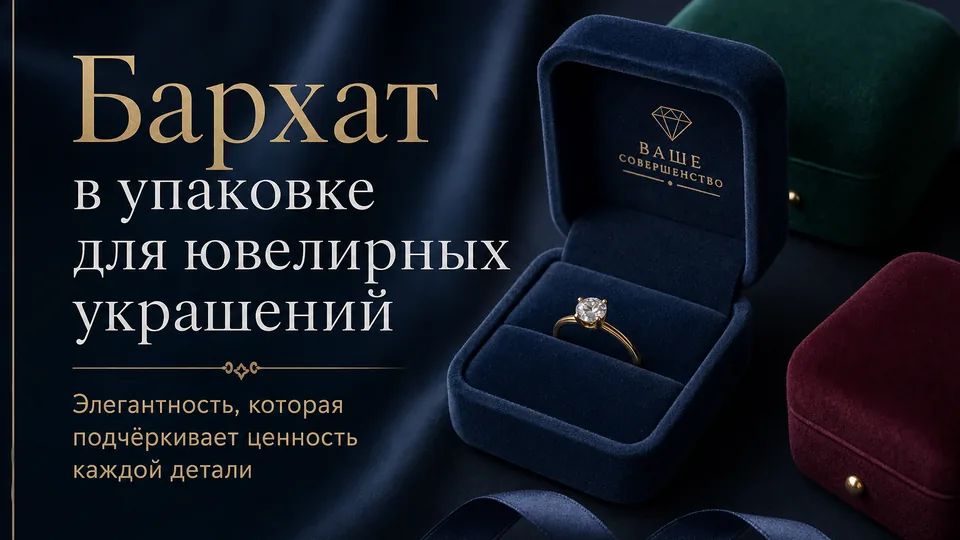 Бархат в упаковке для ювелирных украшений: как выбрать, заказать и не прогадать