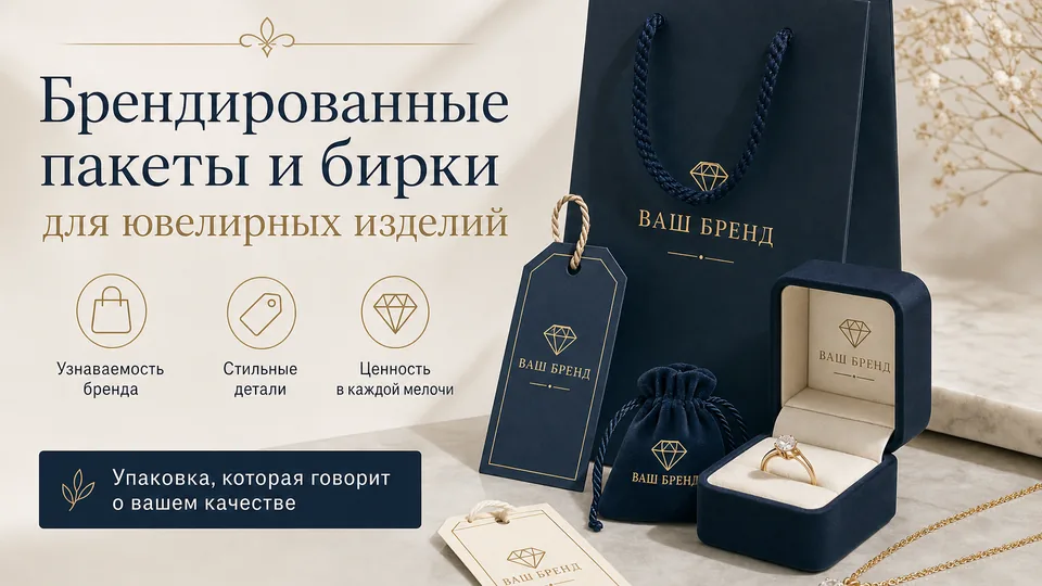 Брендированные пакеты и бирки для ювелирных изделий: чек-лист для оптового заказа