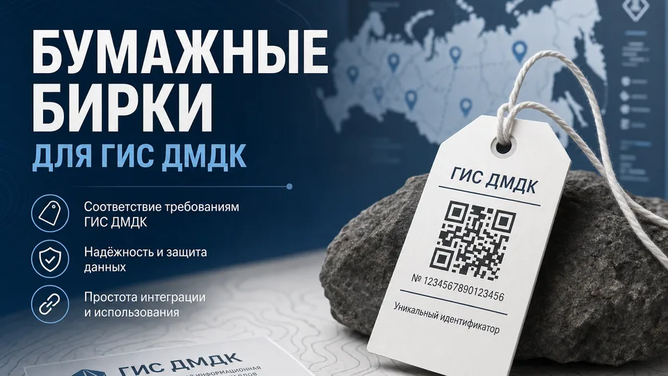 Бумажные бирки для ГИИС ДМДК: требования и особенности печати