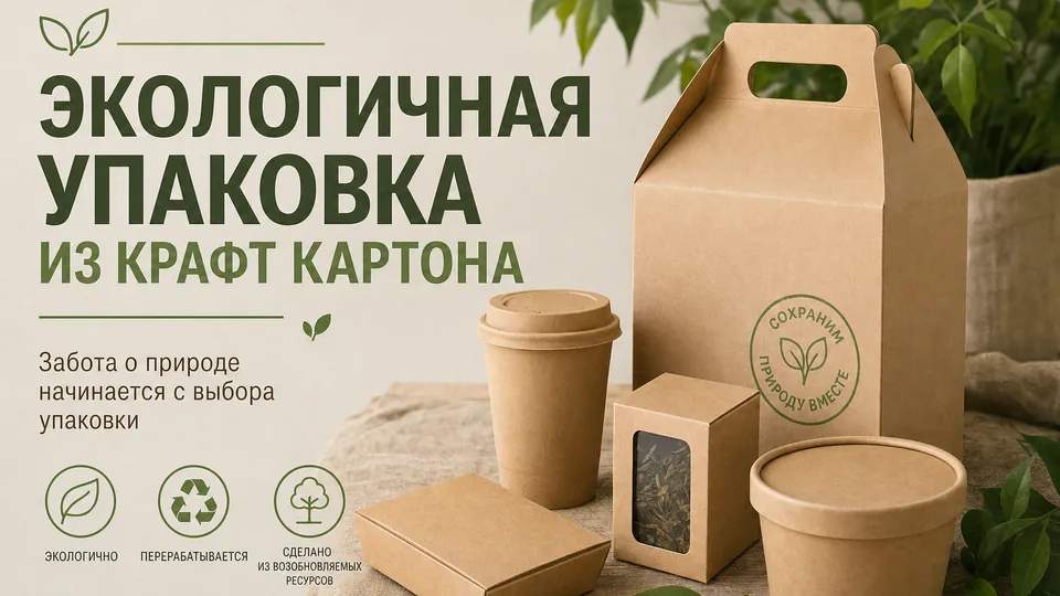 Экологичная упаковка из крафт-картона: как выбрать, заказать и не переплатить