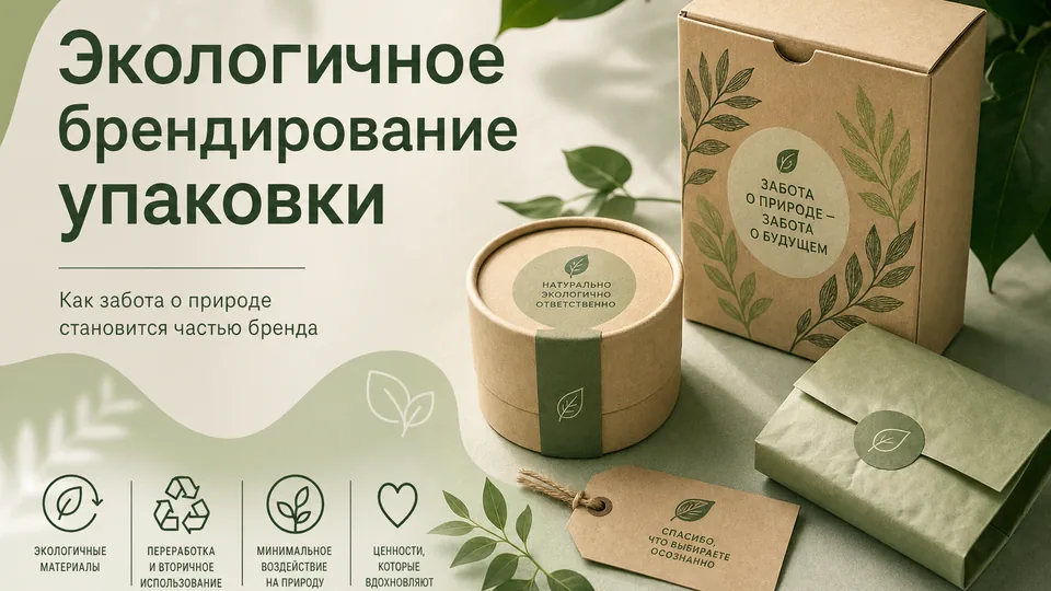 Экологичное брендирование упаковки: крафт и FSC-материалы