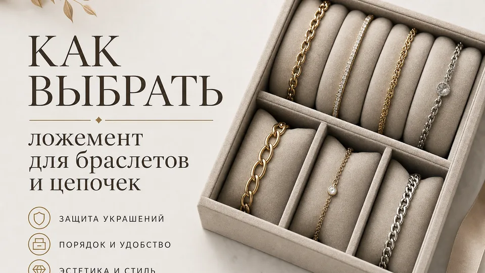 Как выбрать ложемент для браслетов и цепочек: практические советы