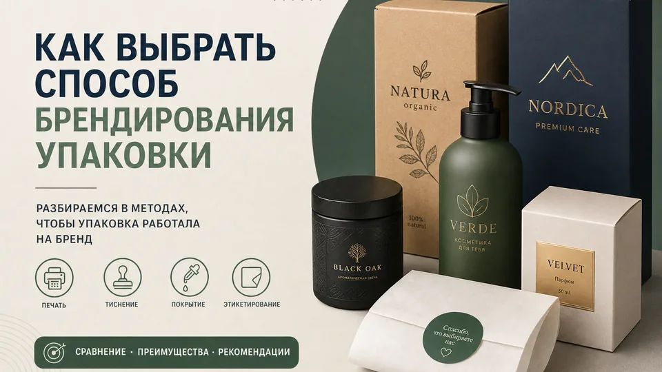 Как выбрать способ брендирования упаковки: сравнение технологий