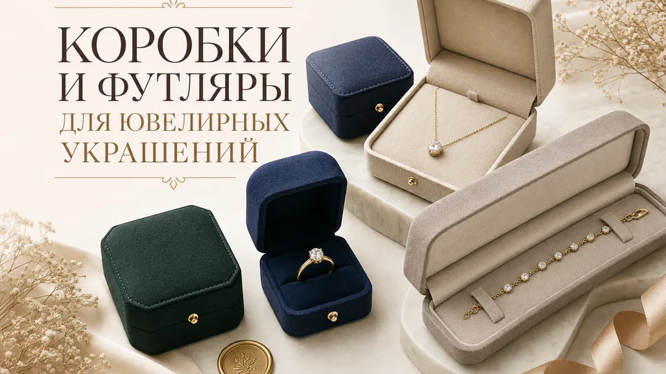 Коробки и футляры для ювелирных украшений: виды, форматы, выбор под задачу