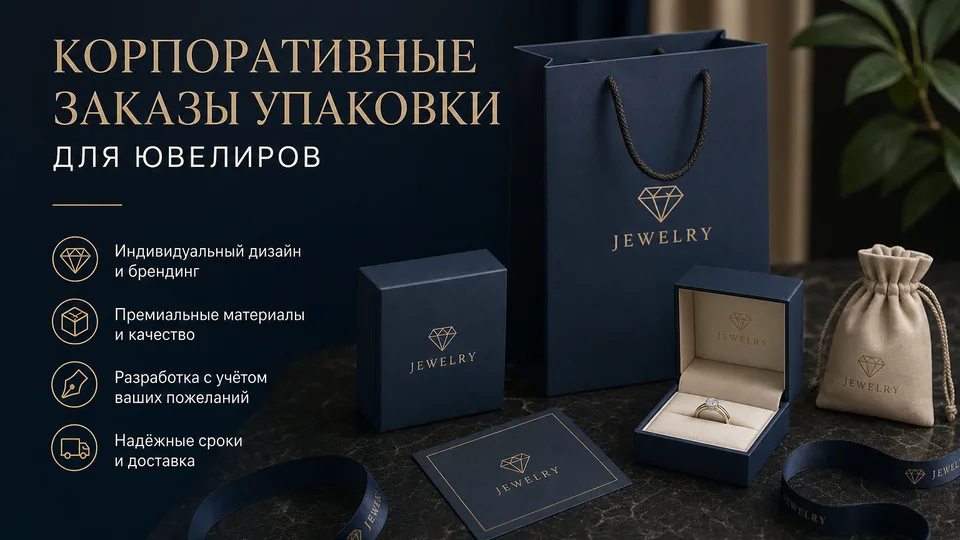 Корпоративные заказы упаковки для ювелиров: от идеи до поставки