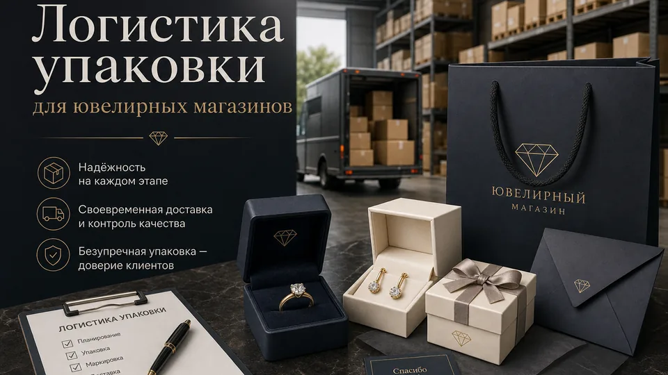Логистика упаковки для ювелирных магазинов: доставка и хранение