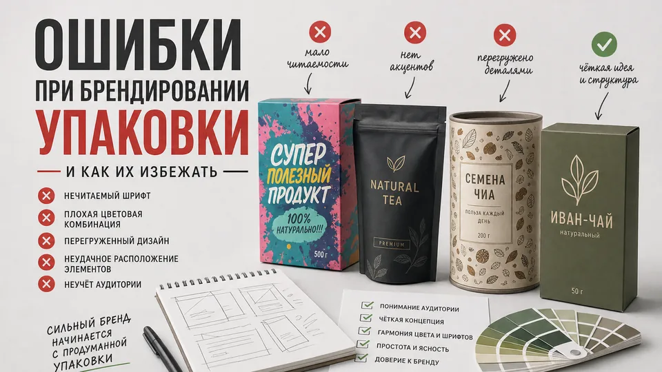 Ошибки при брендировании упаковки и как их избежать