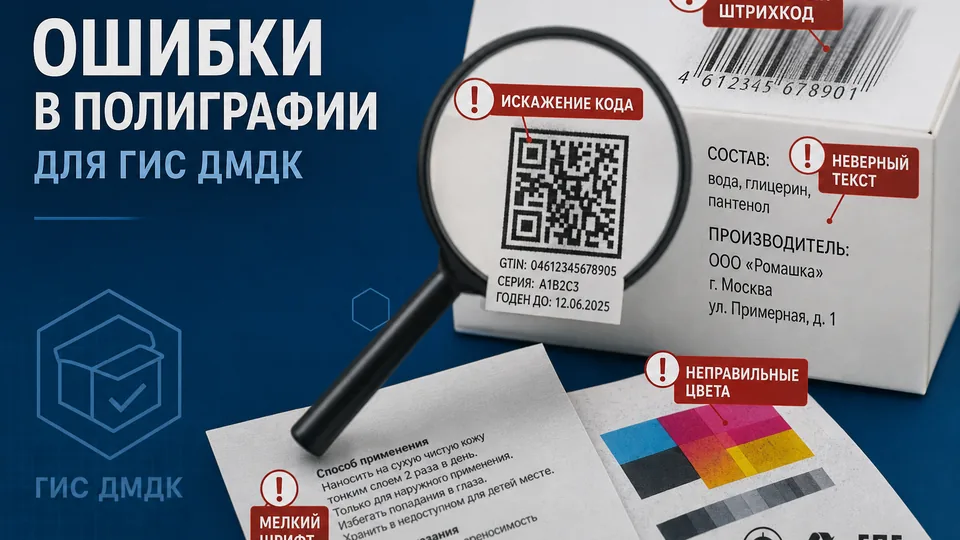 Ошибки в полиграфии для ГИИС ДМДК: как их избежать