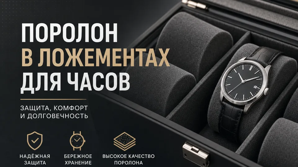 Поролон в ложементах для часов: особенности и преимущества