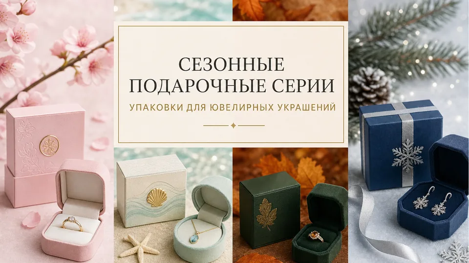Сезонные подарочные серии упаковки для ювелирных украшений: как спланировать, заказать и не сорвать сроки