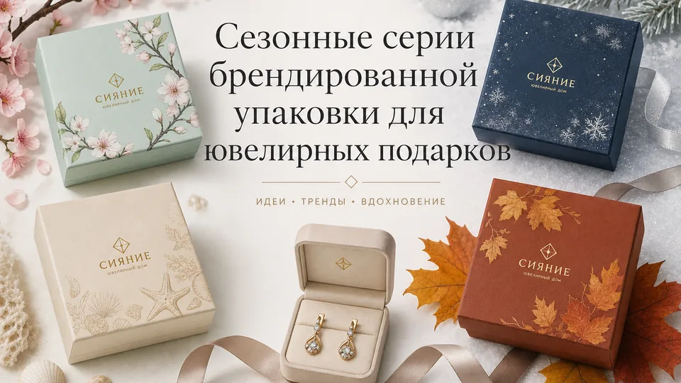 Сезонные серии брендированной упаковки для ювелирных подарков: разбор на реальном кейсе