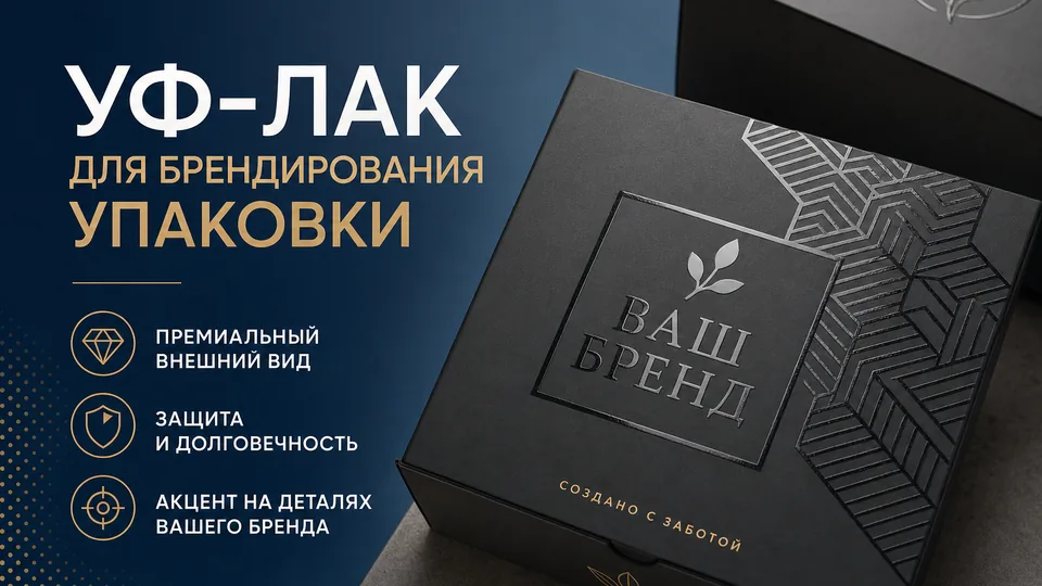 УФ-лак для брендирования упаковки: виды и эффекты