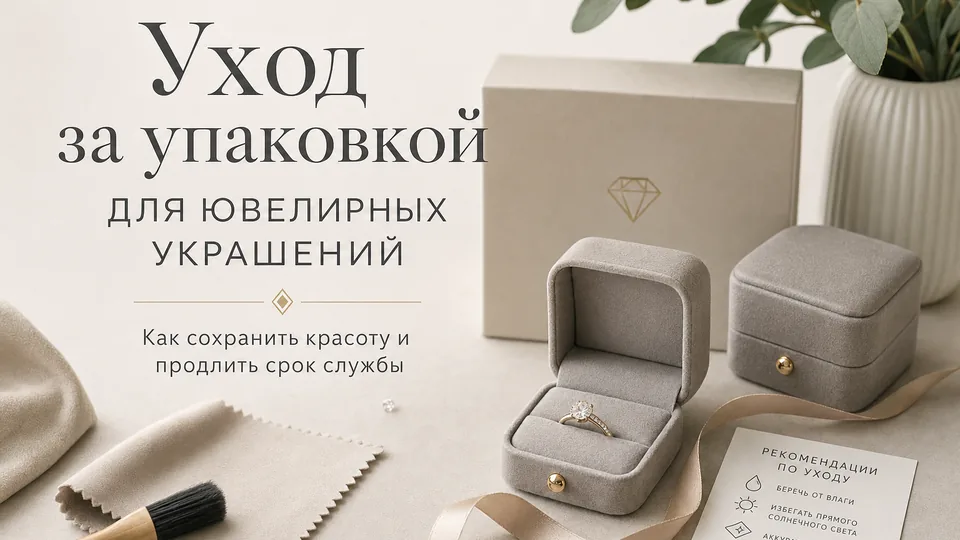 Уход за упаковкой для ювелирных украшений: как сохранить товарный вид коробок и футляров