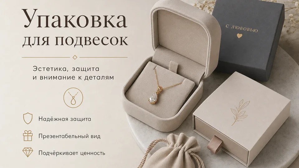 Упаковка для подвесок: как выбрать конструктив, ложемент и брендирование при оптовом заказе