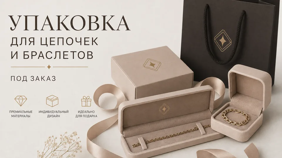 Упаковка для цепочек и браслетов под заказ: чеклист для ювелирного бизнеса