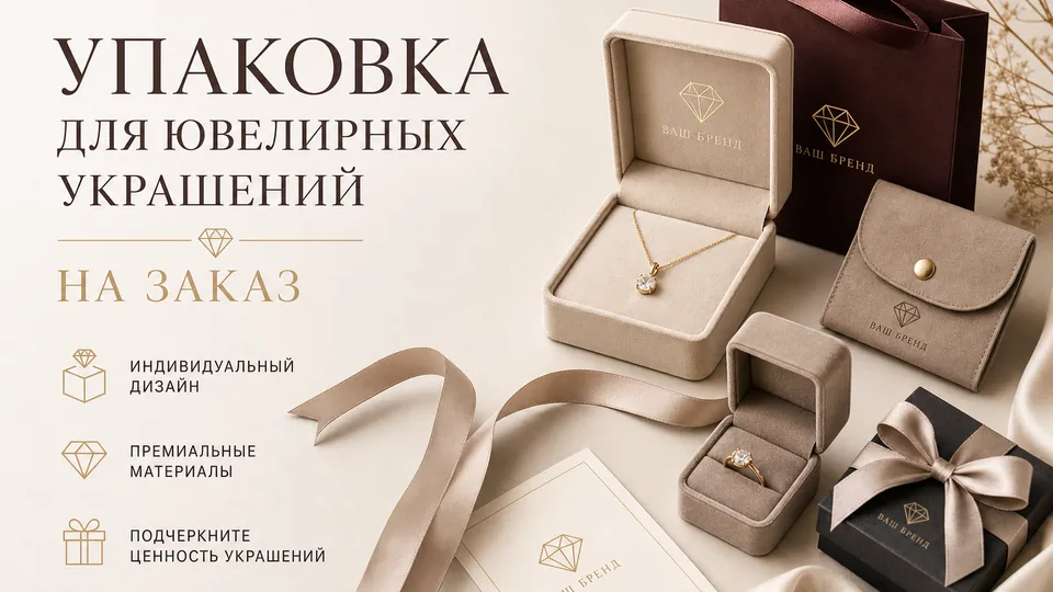 Упаковка для ювелирных украшений на заказ: чеклист по коробкам, футлярам и брендированию