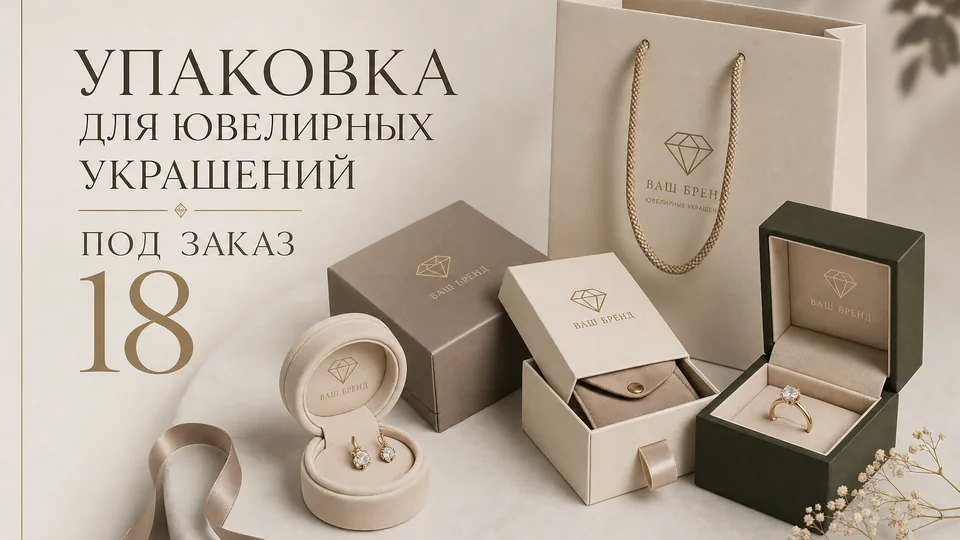 Упаковка для ювелирных украшений под заказ: коробки, футляры и брендирование