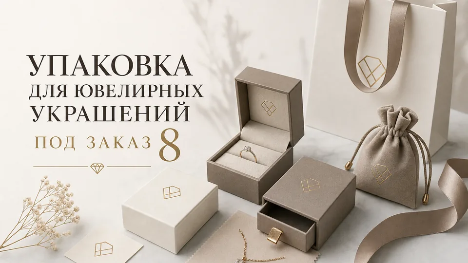 Упаковка для ювелирных украшений под заказ: чек-лист по коробкам, футлярам и брендированию
