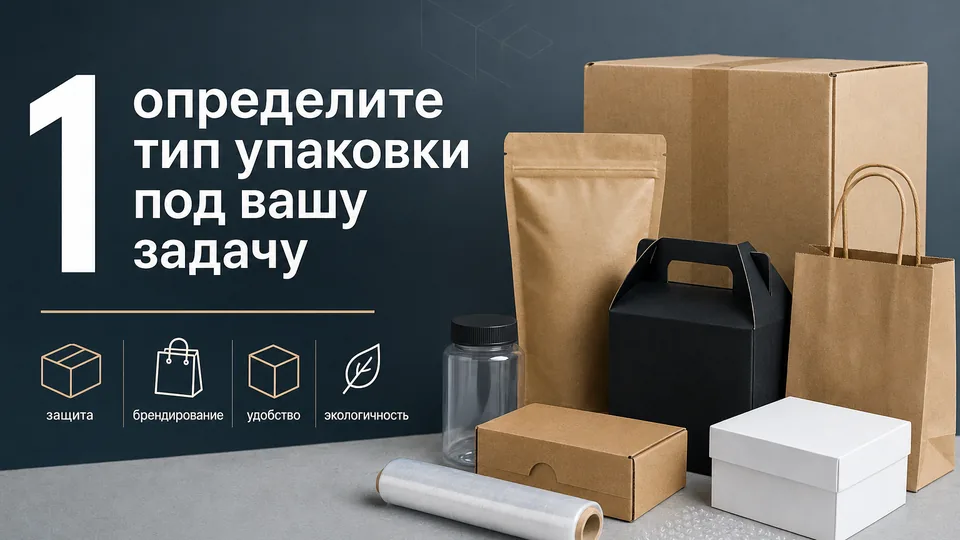 1. Определите тип упаковки под вашу задачу