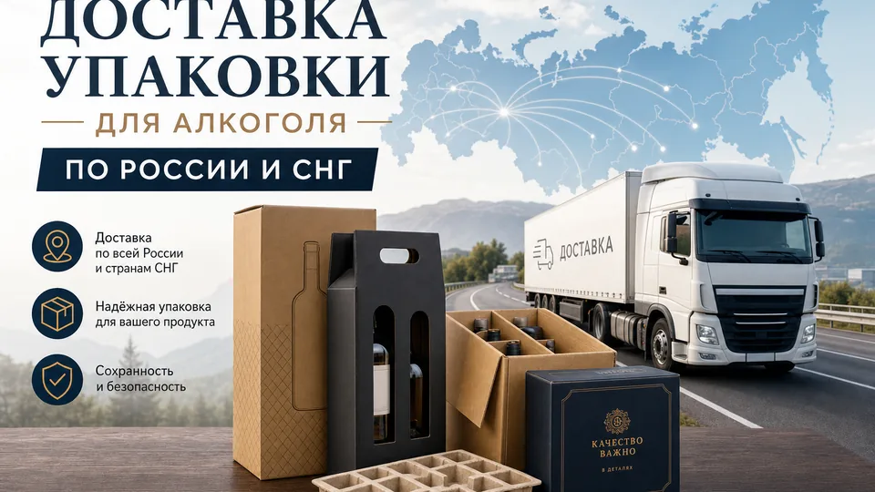Доставка упаковки для алкоголя по России и СНГ