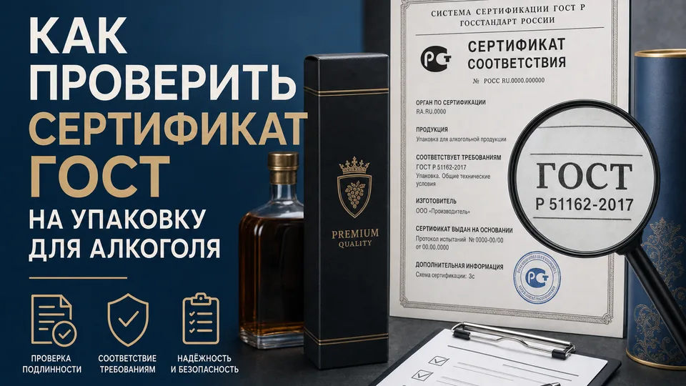 Как проверить сертификат ГОСТ на упаковку для алкоголя