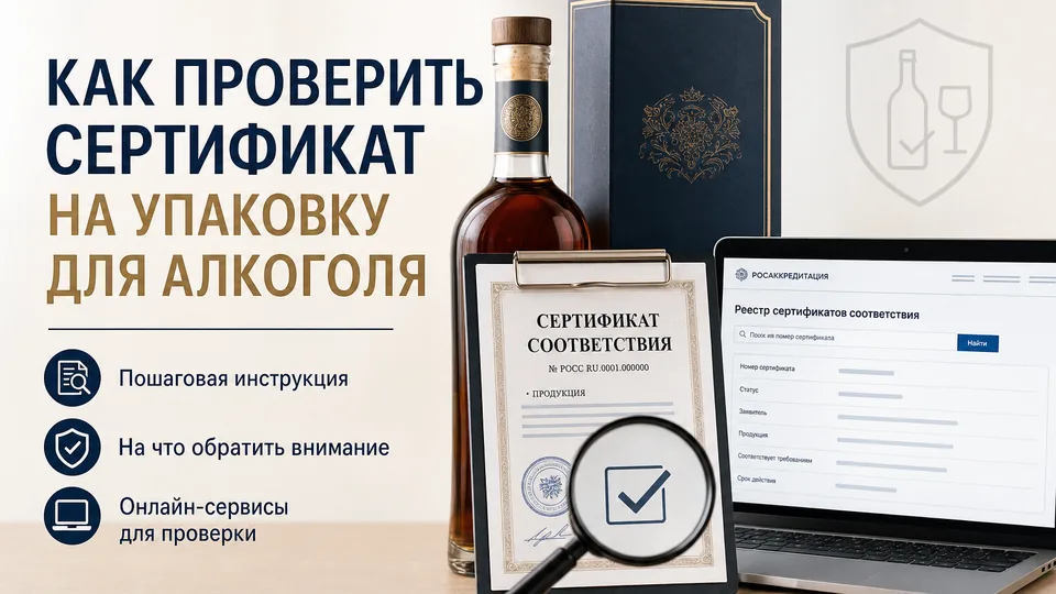 Как проверить сертификат на упаковку для алкоголя: чек-лист для оптовика