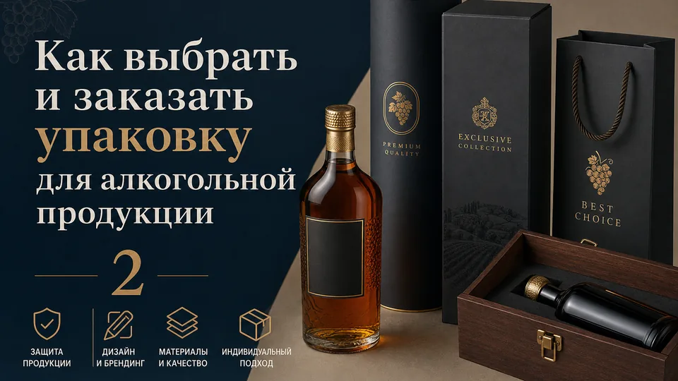 Как выбрать и заказать упаковку для алкогольной продукции: чек-лист для B2B