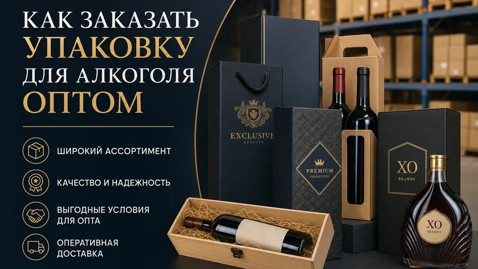 Как заказать упаковку для алкоголя оптом: чек-лист от 500 до 100 000+ единиц