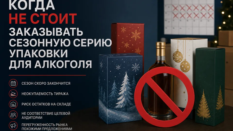 Когда НЕ стоит заказывать сезонную серию упаковки для алкоголя