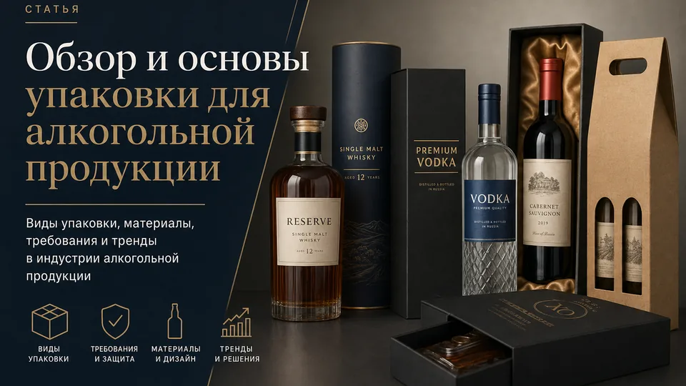 Обзор и основы упаковки для алкогольной продукции
