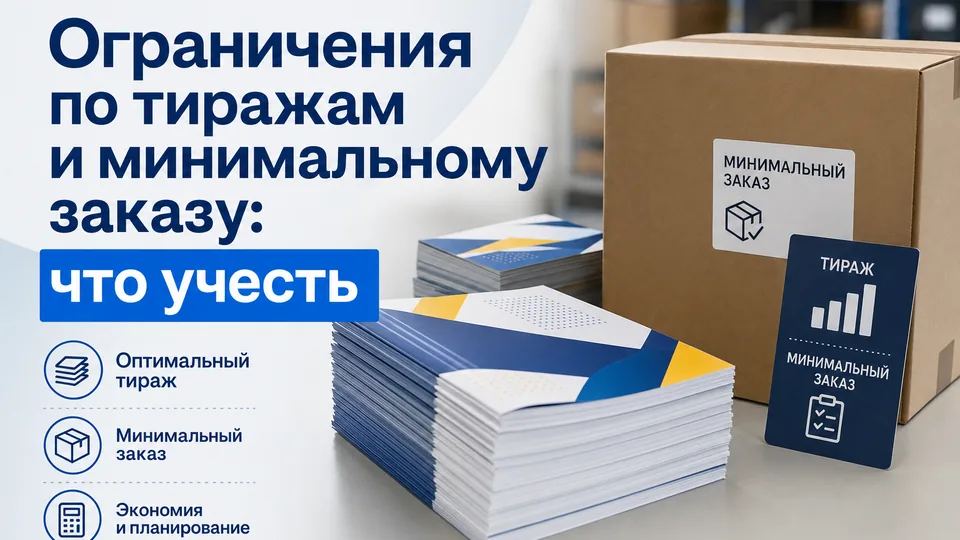 Ограничения по тиражам и минимальному заказу: что учесть