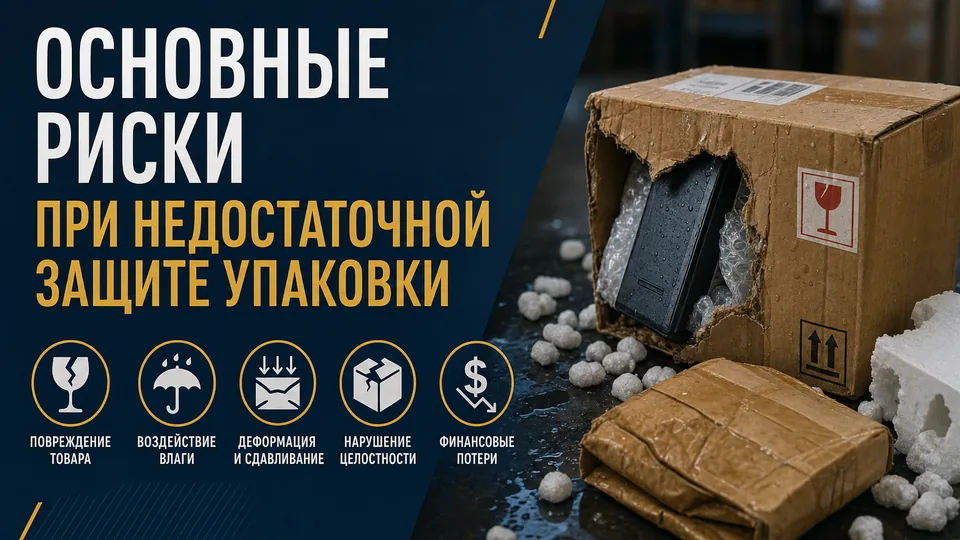 Основные риски при недостаточной защите упаковки