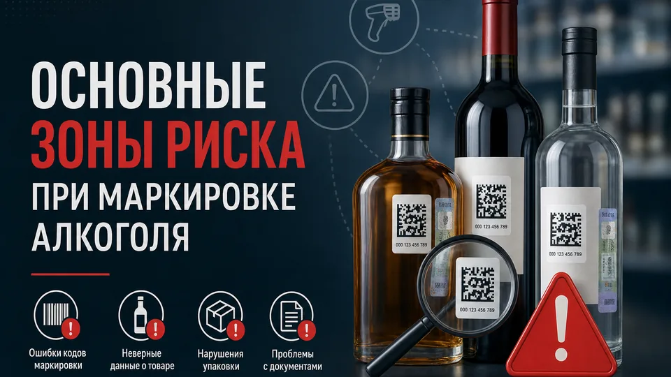 Основные зоны риска при маркировке алкоголя