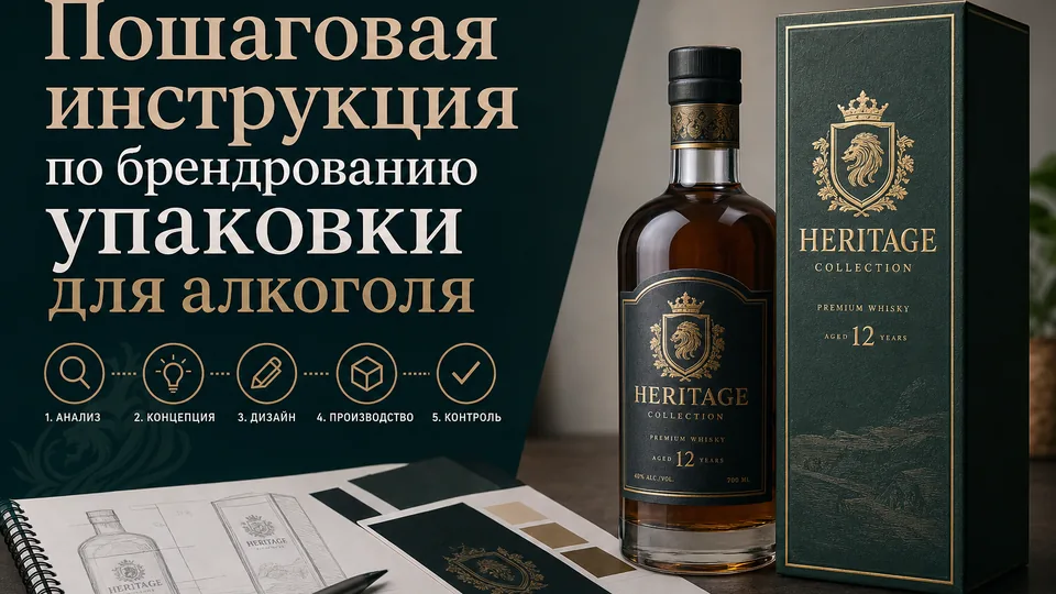 Пошаговая инструкция по брендированию упаковки для алкоголя: от тиснения до тиража