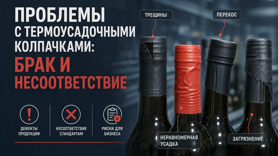 Проблемы с термоусадочными колпачками: брак и несоответствие