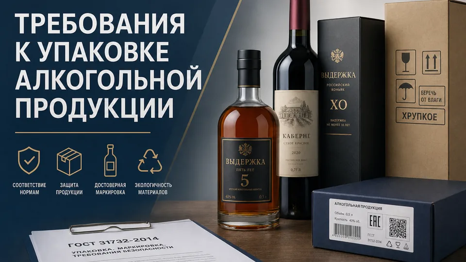 Требования к упаковке алкогольной продукции: учет маркировки