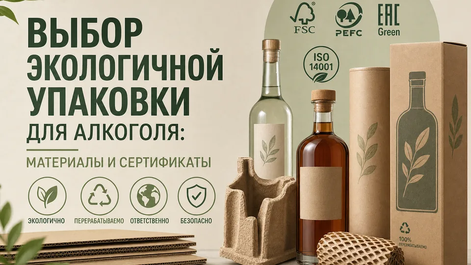 Выбор экологичной упаковки для алкоголя: материалы и сертификаты